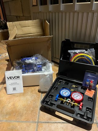Juego de Manómetros y Bomba de Vacío VEVOR
