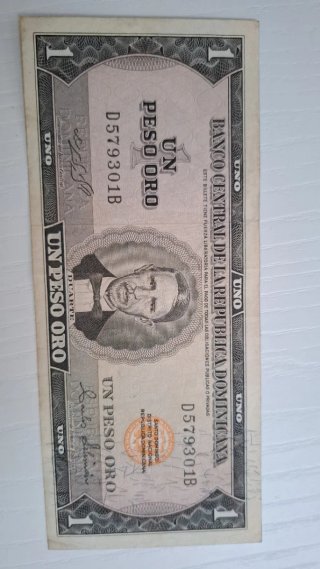 Billete 1 Peso Oro República Dominicana