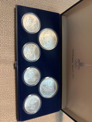 Estuche Monedas XXII Juegos Olímpicos Moscú 1980