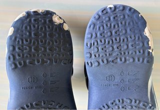 Chanclas Talla 33 Azul y Blanco