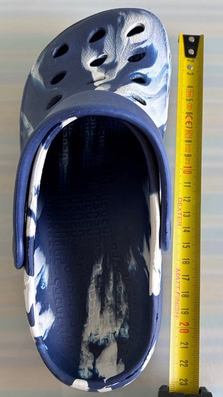 Chanclas Talla 33 Azul y Blanco