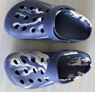 Chanclas Talla 33 Azul y Blanco