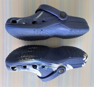 Chanclas Talla 33 Azul y Blanco