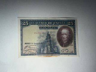 Billete 25 pesetas Banco de España 1928