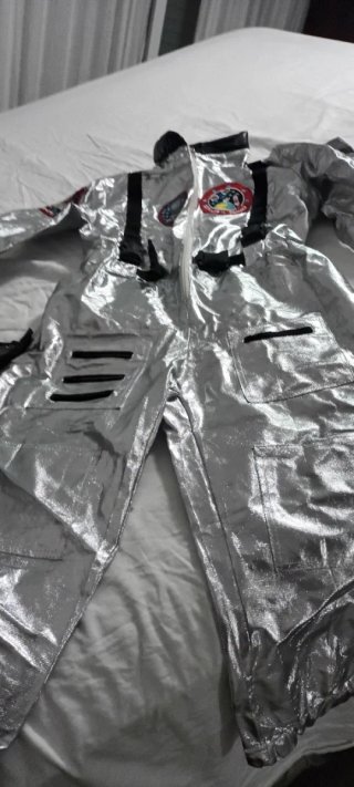 Disfraz de Astronauta Plateado Talla 5-6