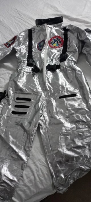 Disfraz de Astronauta Plateado Talla 5-6