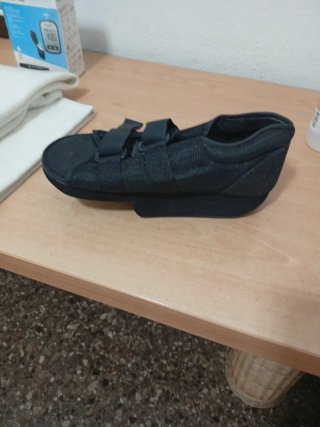 Zapato Ortopédico Pie Derecho Negro