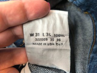 Levi's 501 Vaqueros Vintage 1996 USA 247 W28 ES36
