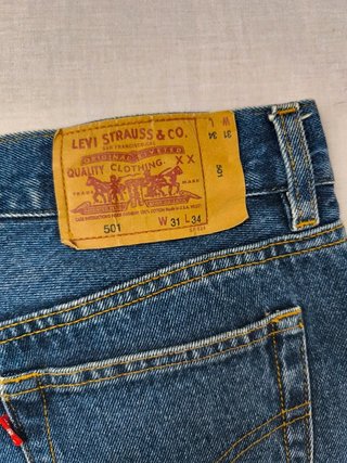 Levi's 501 Vaqueros Vintage 1996 USA 247 W28 ES36