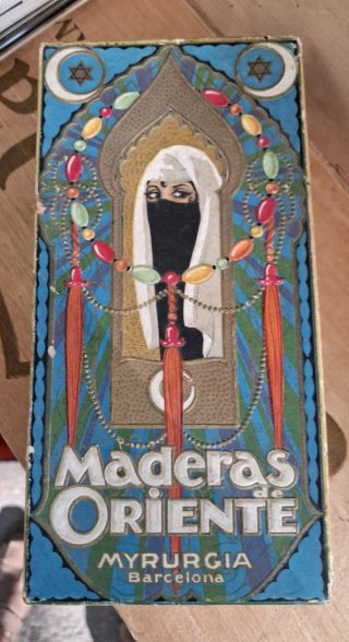 Estuche Antiguo Maderas de Oriente Myrurgia