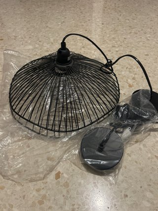 Lámpara moderna de techo negra