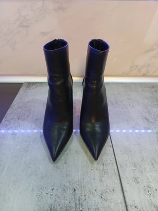 Botines de tacón negros Mango
