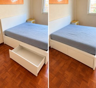 Cama con 4 cajones URGENTE MUDANZA