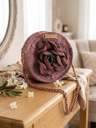 Bolso redondo Simona Atelier hecho a mano
