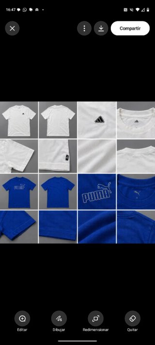 Camiseta adidas Y puma