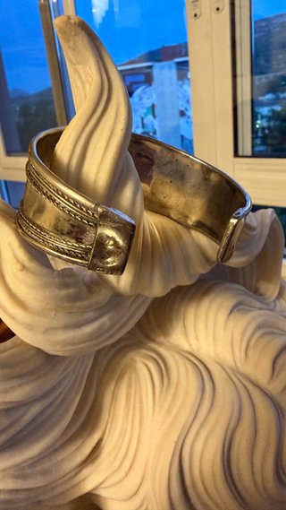 Brazalete en Plata Egipcia y Cornalina Natural