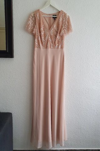 Vestido de fiesta Adrianna Papell rosa talla XL