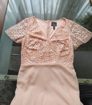 Vestido de fiesta Adrianna Papell rosa talla XL
