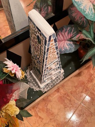 Conjunto recibidor vintage espejo mosaico
