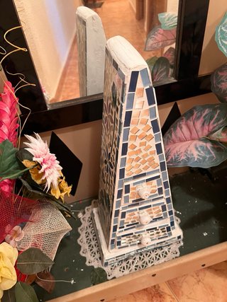 Conjunto recibidor vintage espejo mosaico