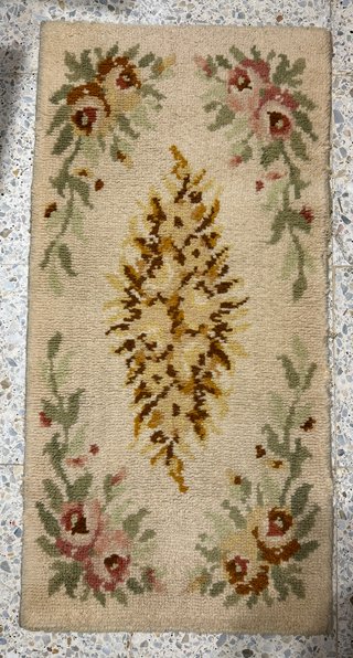 Alfombra de pie de cama floral