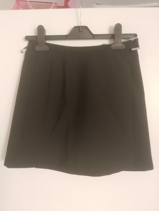 Falda recta negra de Mango, talla 36