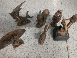 Set de 3 Figuras Decorativas de Metal mecheros
