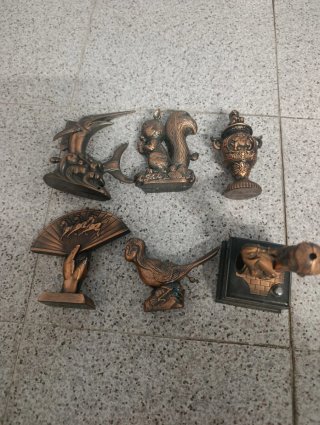 Set de 3 Figuras Decorativas de Metal mecheros