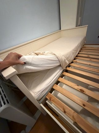 Cama diván IKEA HEMNES 80x200 + 2 colchones + 3 ca