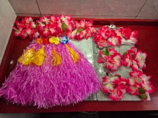 Disfraz Hawaiano con Flores