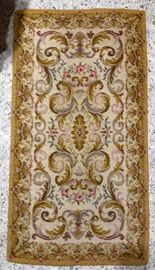 Pack 3 Alfombras Florales Beige y Multicolor