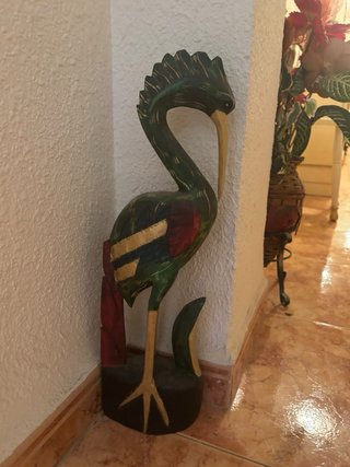 Lote decoración étnica de madera – figuras grandes