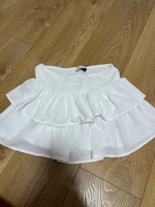 Falda Bershka Blanca Talla XS