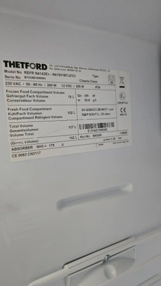 Nevera Thetford Autocaravana Nueva