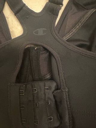 Reggiseno sportivo nero Champion