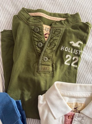 Lote 4 Polos Aeropostale y Hollister Tallas S y M