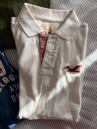 Lote 4 Polos Aeropostale y Hollister Tallas S y M
