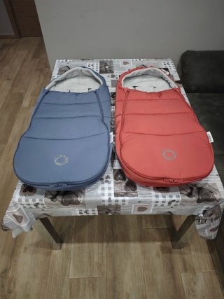 Pack Sacos Bugaboo Rojo amanecer y azul costero
