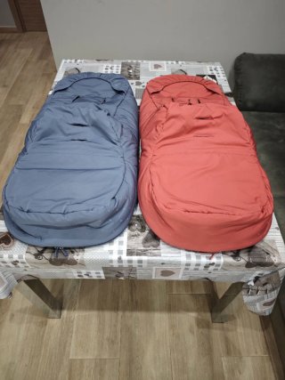 Pack Sacos Bugaboo Rojo amanecer y azul costero
