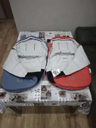 Pack Sacos Bugaboo Rojo amanecer y azul costero