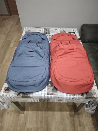 Pack Sacos Bugaboo Rojo amanecer y azul costero