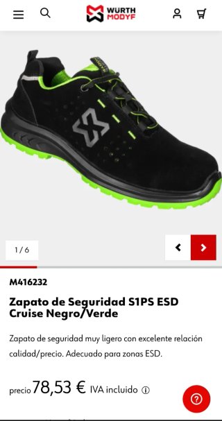 Zapatos de obra WURTH MODYF talla 46
