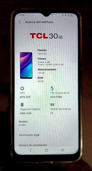 TELÉFONO MÓVIL TCL 30 SE.