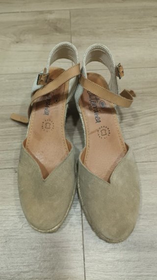 Sandalias Mediterránea Piel y Ante Talla 38