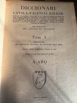 Diccionari català valencià Balear 2ªed Alcover