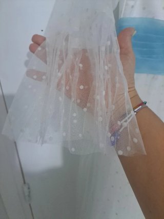 Vestido de Comunión Blanco y Azul