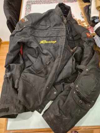 Chaqueta de Moto Negra Racing