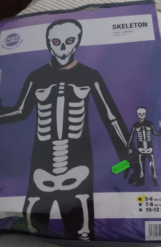 Disfraz de Esqueleto Fiestas Guirca