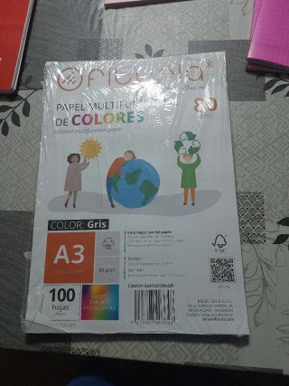 Carta A3 Ofturia Grigia 80g/m2