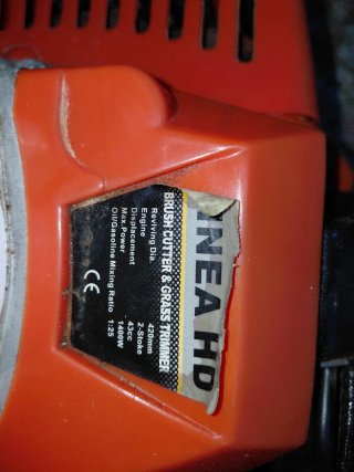 Desbrozadora gasolina naranja